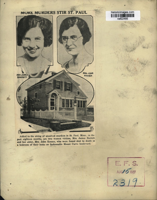 1927 Press Photo Mrs. James Barrett - nef22485