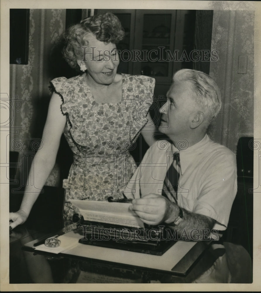 1949 Press Photo Jindrich Kotas & Wife - nef22541
