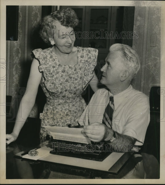 1949 Press Photo Jindrich Kotas & Wife - nef22541
