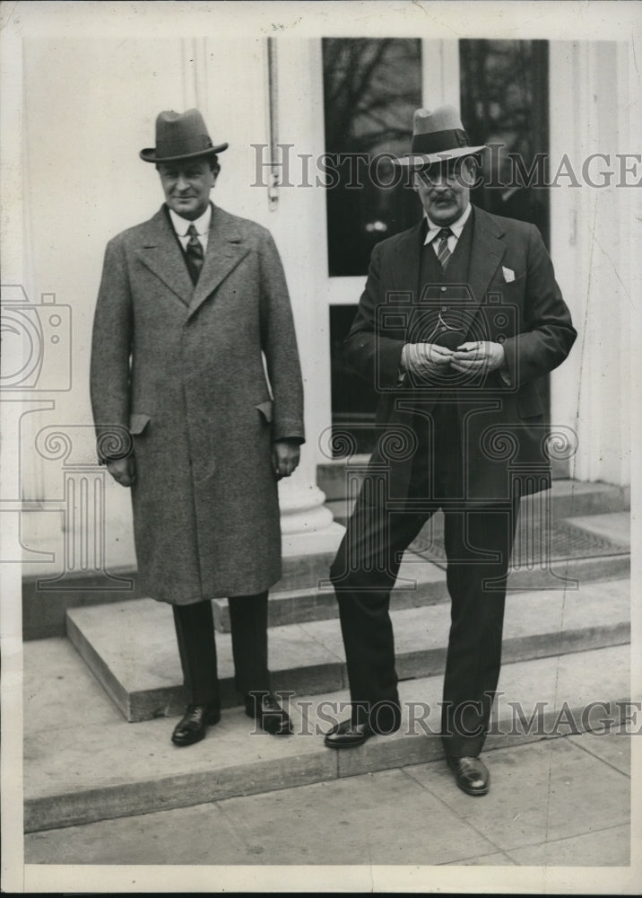 1933 Press Photo Philip Henry Kerr and Sir Ronald Lindsay visit President Hoover