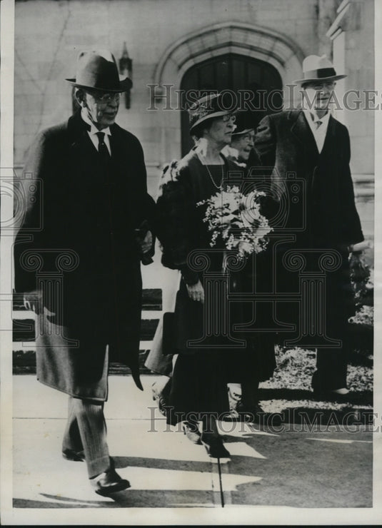 1933 Press Photo Dr.Hubert Work former Sec. of the Interior and his bride