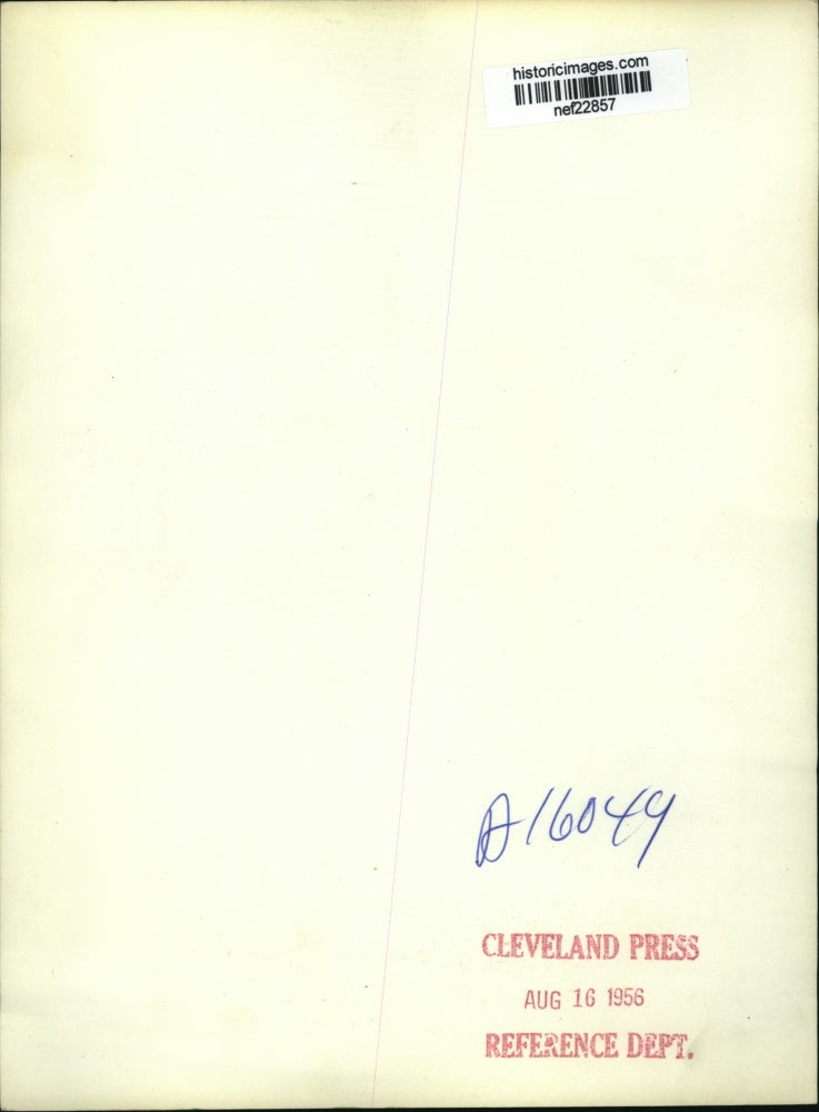 1956 Press Photo Pres Eisenhower Enjoys a Laugh During the White House Meeting