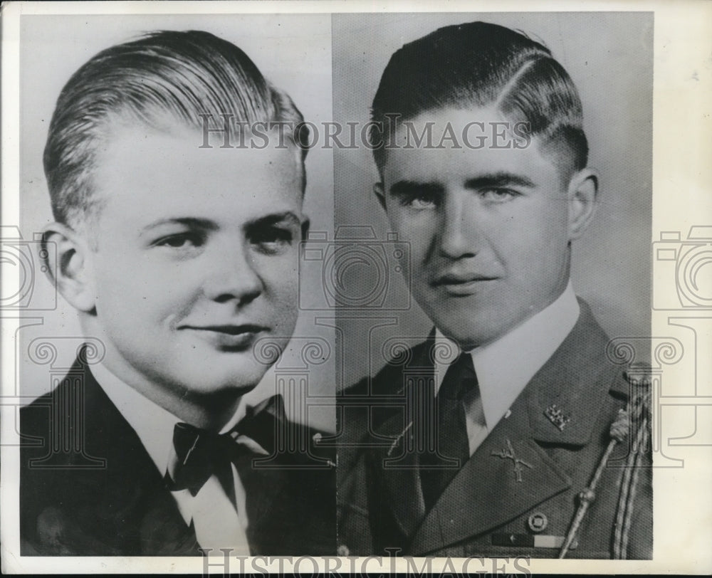 1941 Press Photo Two Youths Crashed to Death After Struggle in Air Over Wichita