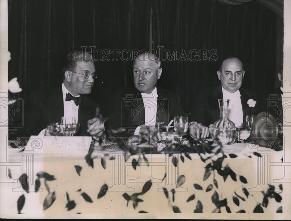 1936 Press Photo New York Postal Officials @ Albert Goldman Dinner Hotel Astoria