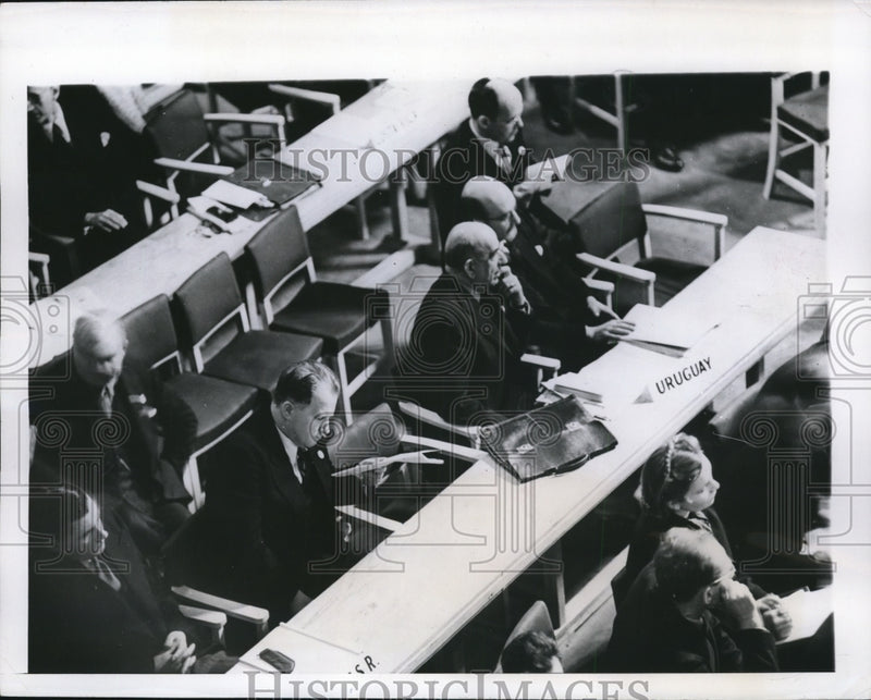 Load image into Gallery viewer, 1946 Press Photo UNO Meeting at Central Hall, London - nef23367
