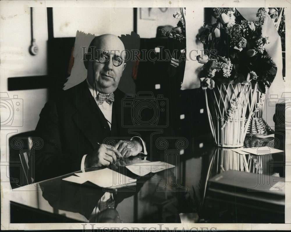 1927 Press Photo Roy Haynes at his Desk, Washington, D.C. - nef23491
