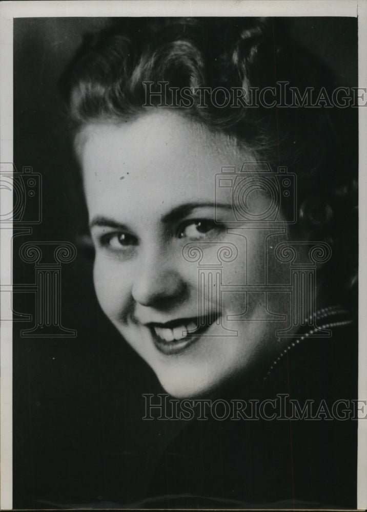 1939 Press Photo Yvonne Boberg - nef23540