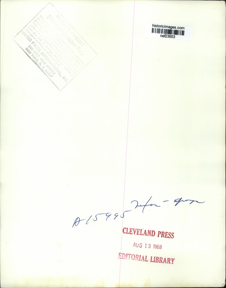 1968 Press Photo Richard Nixon at Hilton Plaza, Miami, Florida - nef23653