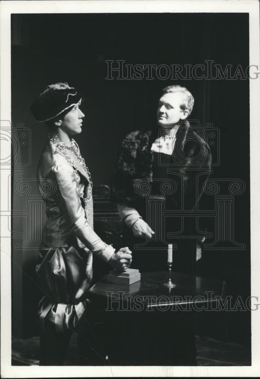 1966 Press Photo John Roberts, Rt. Prycey, hudson Players - nef23688
