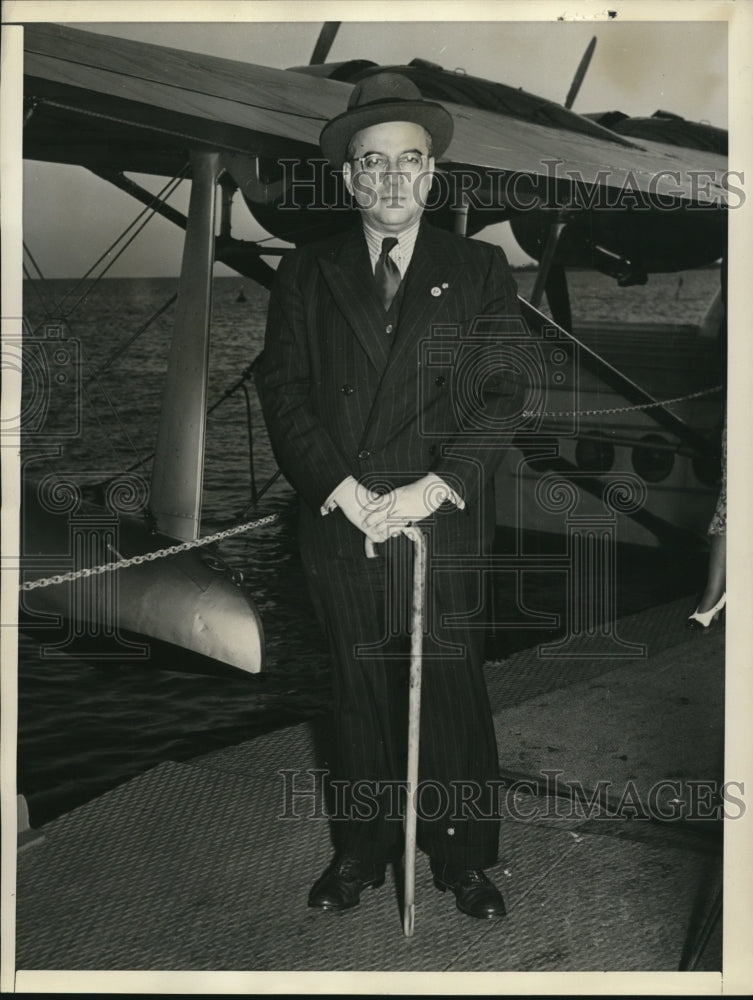 1938 Press Photo United States Ambassador from Ecuador Captain Colon Eloy Alfaro