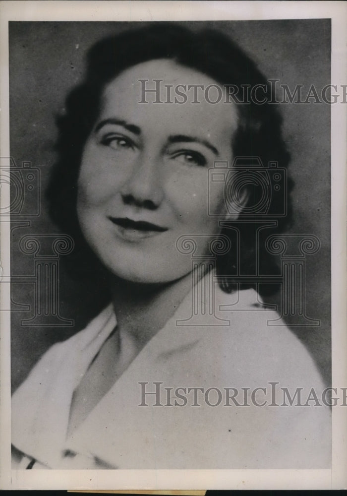 1936 Press Photo Harriet Woody Shot By Bandits Holding Up Her Brother&#39;s Station