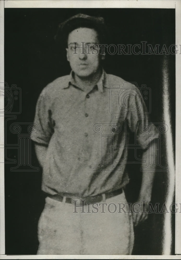1932 Press Photo John Santi, sought for the killing of Diana Sideres - nef23881