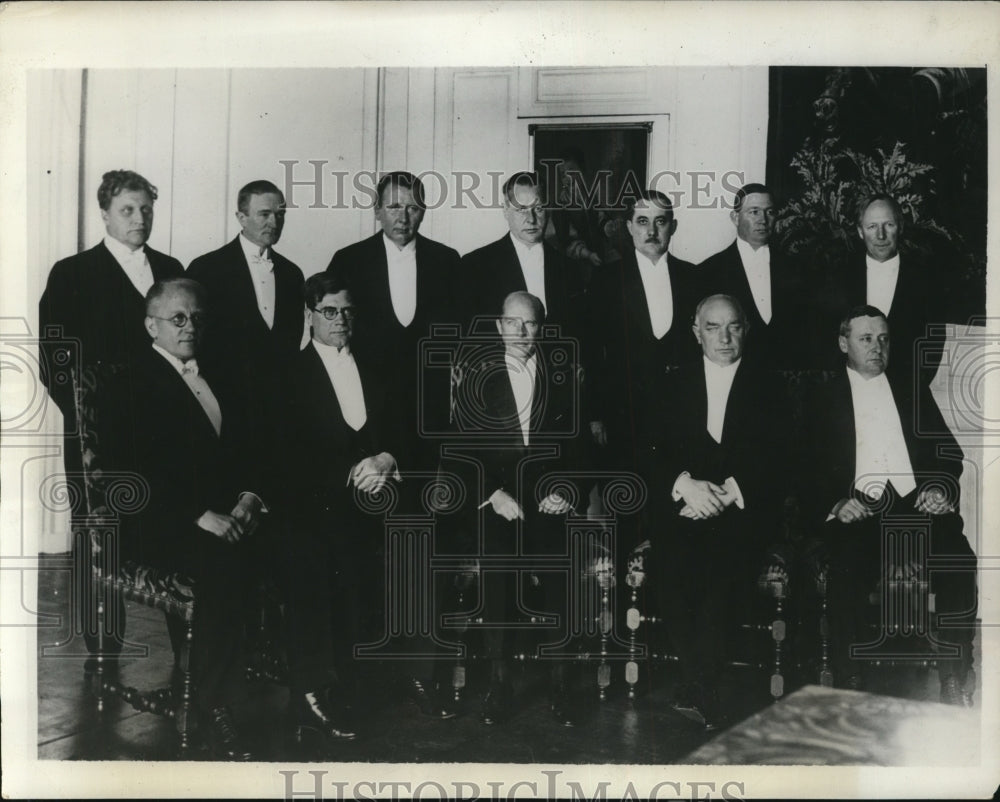 1932 Press Photo Sweden Socialist Cabinet Members Official Portrait - nef24002