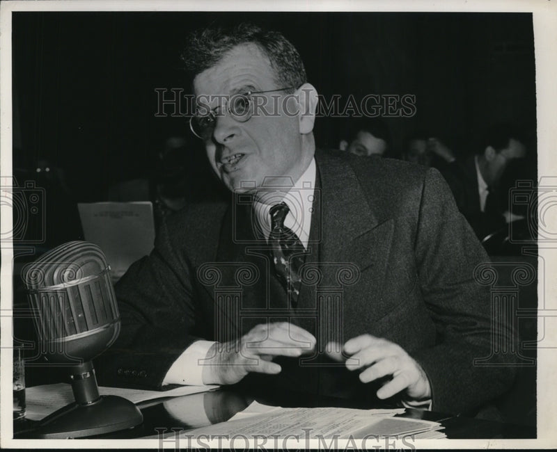 Load image into Gallery viewer, 1941 Press Photo Sidney Hillman Testifies in Special Senate Committee
