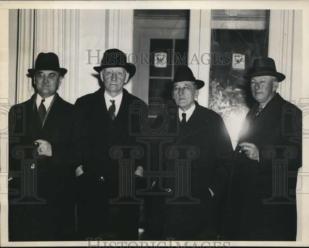1933 Press Members of Finance Comm Left White House After Liquor Tax Conference