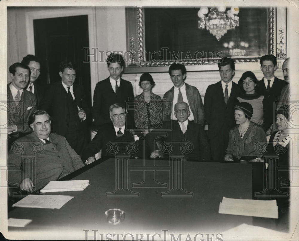1932 Press Photo College Student complain to Senators on Coal Mining in Kentucky