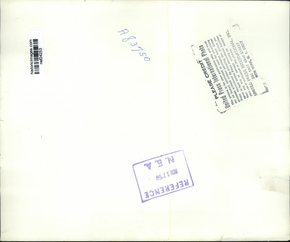 1969 Press Photo Pres.Richard Nixon and Graham Watt, City Manager of Ohio