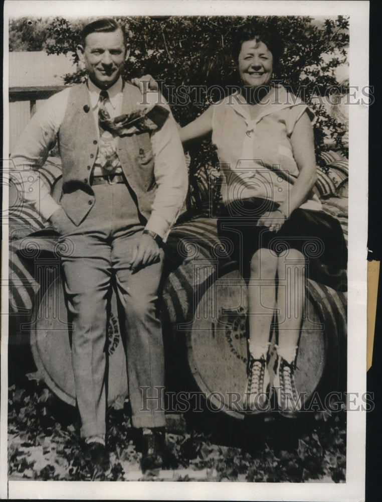 1933 Press Photo Mr & Mrs Charles Thompson Missing Since December 5th