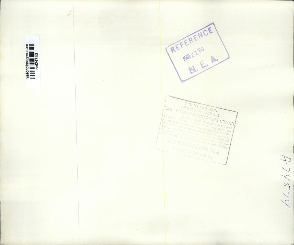 1969 Press Photo Adam Clayton Powell at Washington, D.C. Press Conference