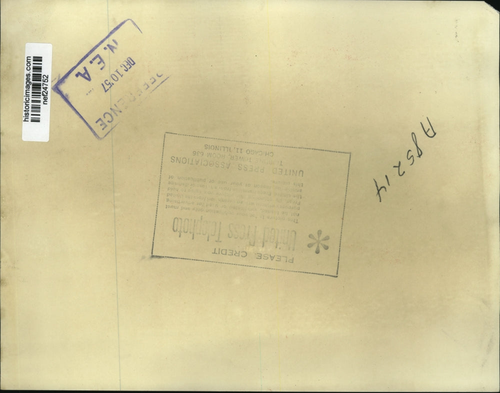 1957 Press Photo James P. Mitchell at Manufacturing Chemists' Association Dinner