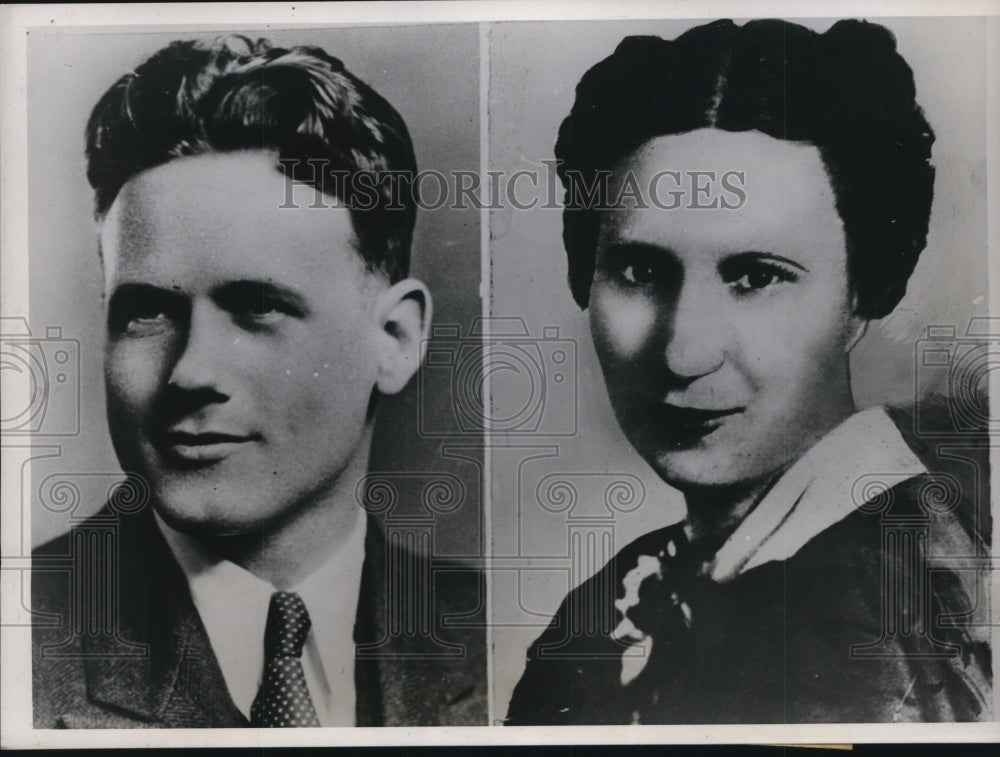 1938 Press Photo Dr. William F. LaMance & Wife Ellay - nef24806