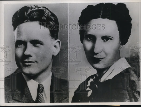 1938 Press Photo Dr. William F. LaMance & Wife Ellay - nef24806