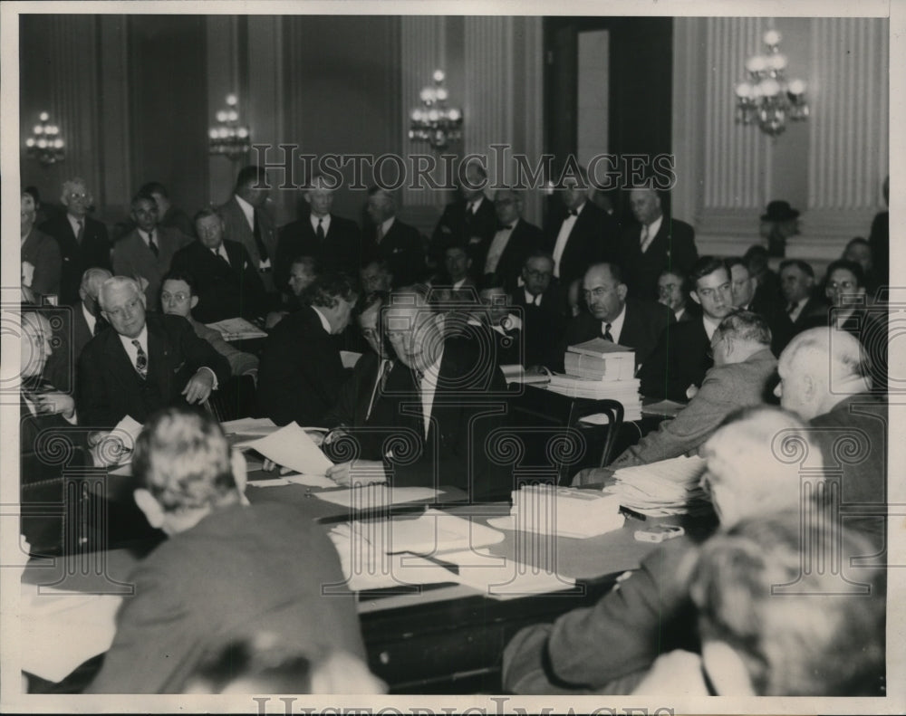 1938 Press Photo Senate Interstate Commerce Committee Meeting, Washington, D.C.