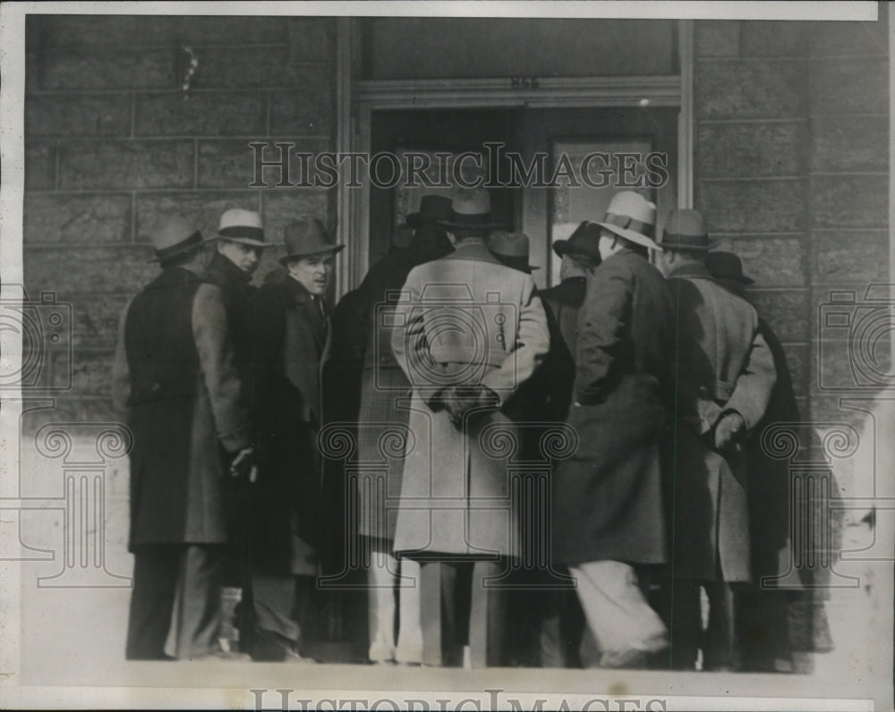 1934 Press Photo Reporters at Adolph Bremer Home, St. Paul, Minnesota