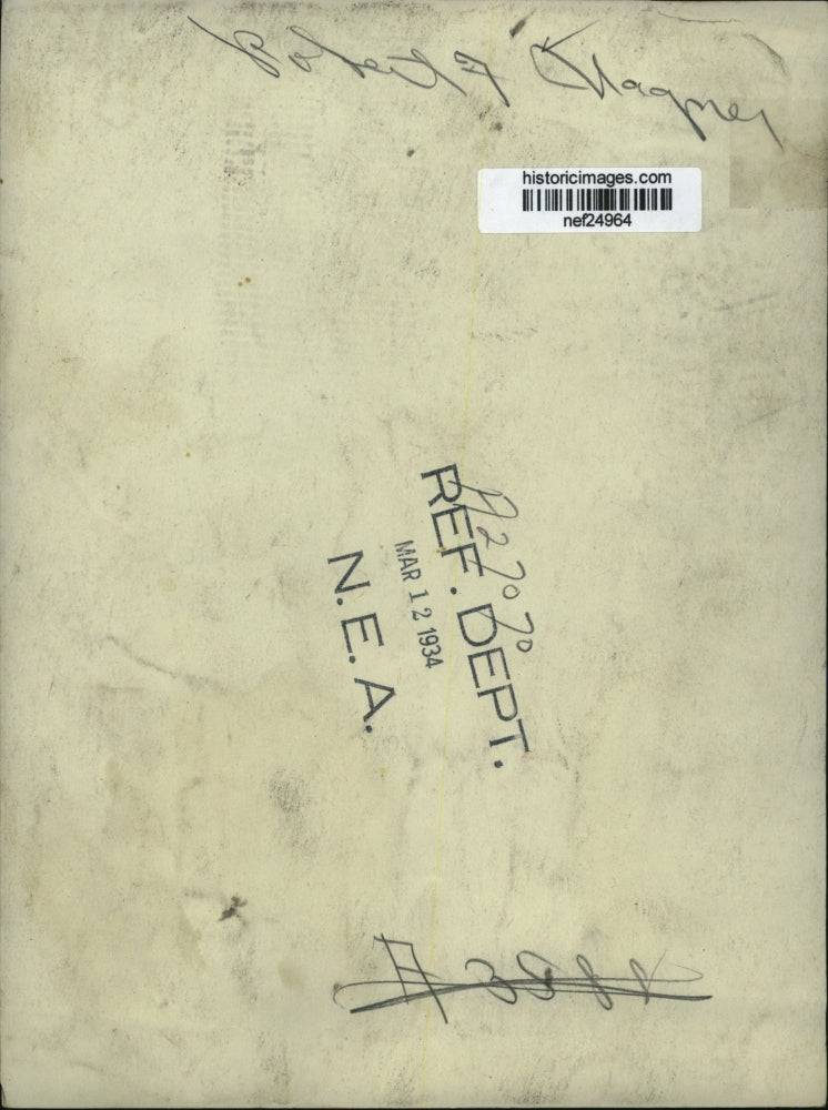 1934 Press Photo Robert Wagner Senator of New York - nef24964