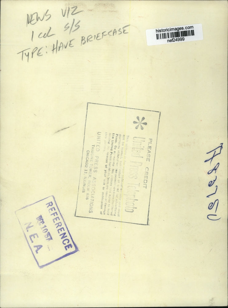 1957 Press Photo Richard Nixon at Home, Washington D.C. - nef24999