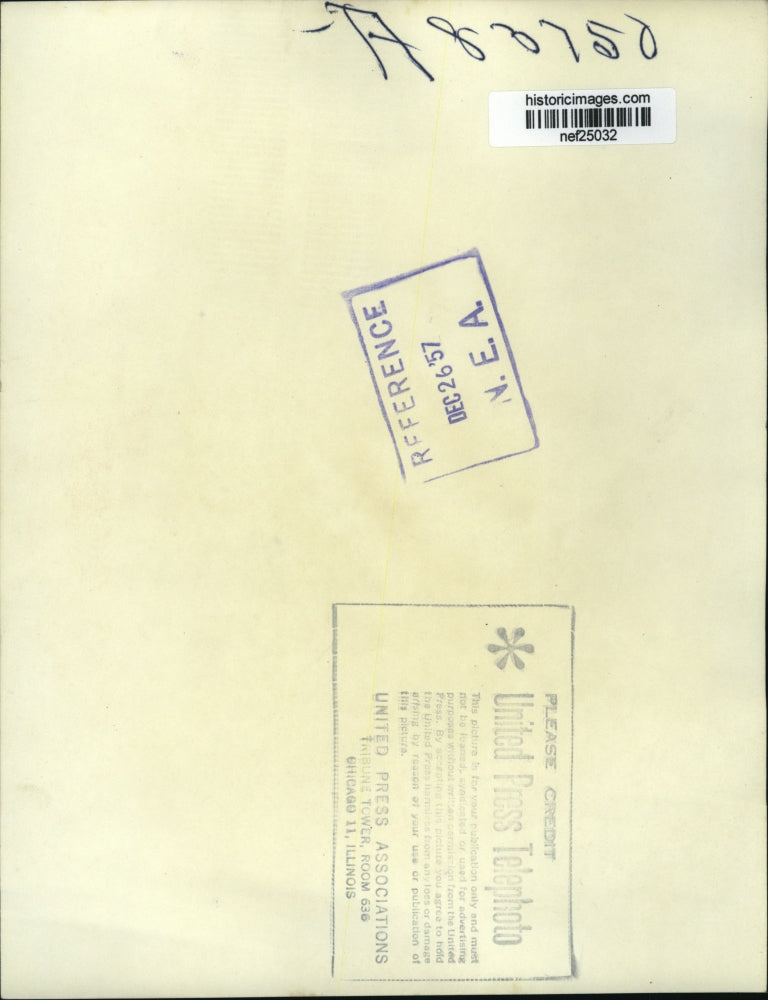 1957 Press Photo Richard Nixon Receives Irving M. Ives Award from Task Force