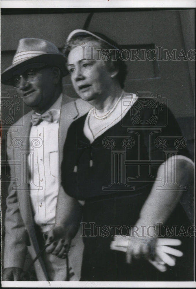 1956 Press Photo Minnie C. Mangum Charged with Commonwealth Embezzlement