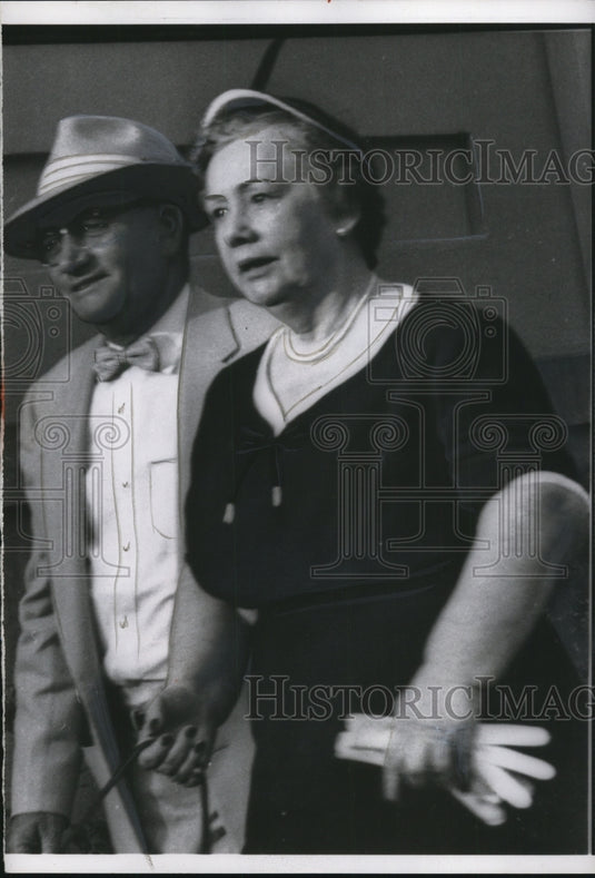 1956 Press Photo Minnie C. Mangum Charged with Commonwealth Embezzlement