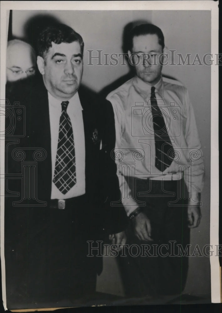 1939 Press Photo Jack Russel confesses to kidnap-killing of William S Hamilton