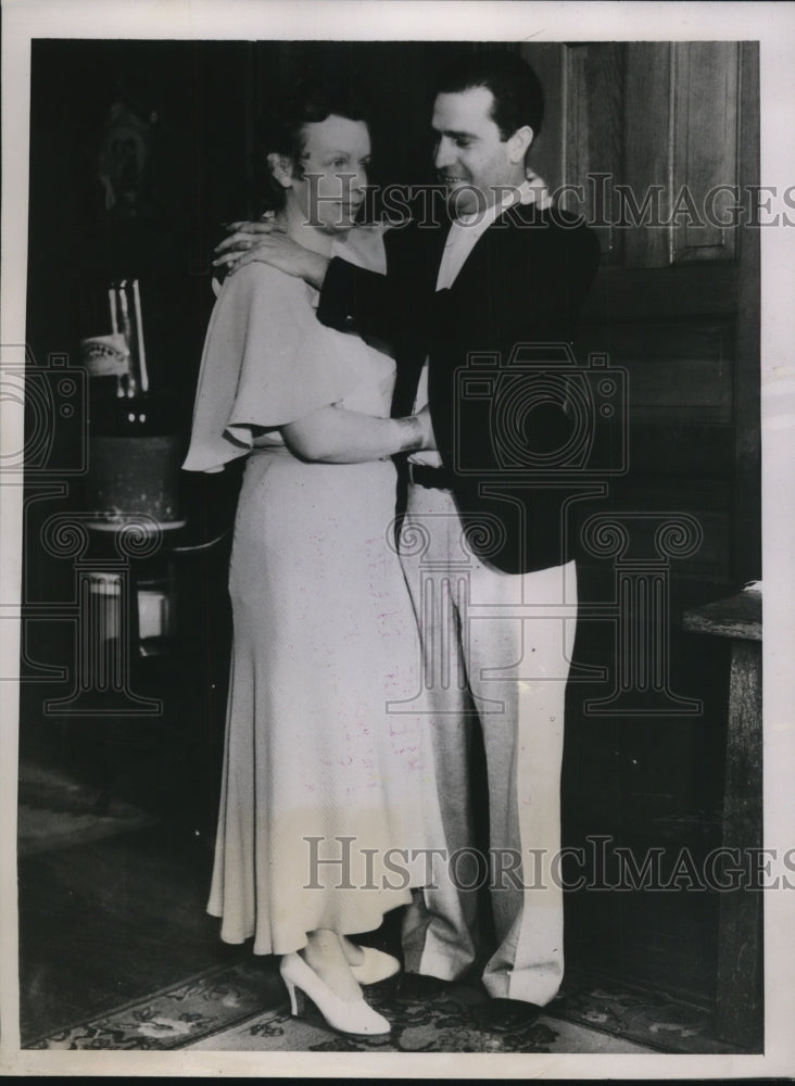 1935 Press Photo Oscar H.Robson and Ex wife Margaret charged with Extortion