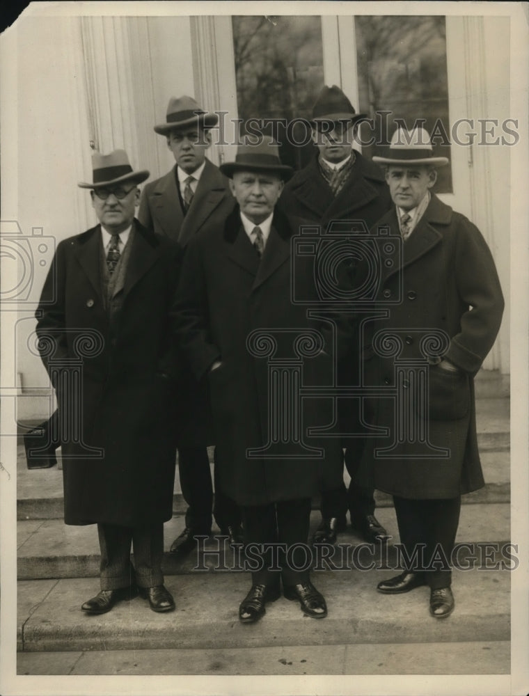 1927 Press Photo Minnesota Congressmen Leaving White house - nef25300