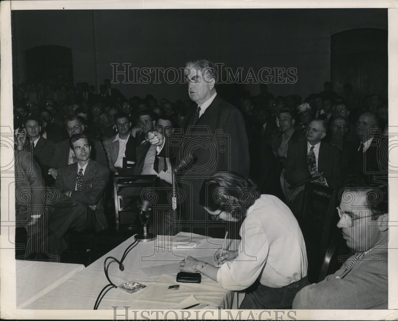 Load image into Gallery viewer, 1949 Press Photo John L. Lewis of United Mine Workers at Coal Producers Meeting
