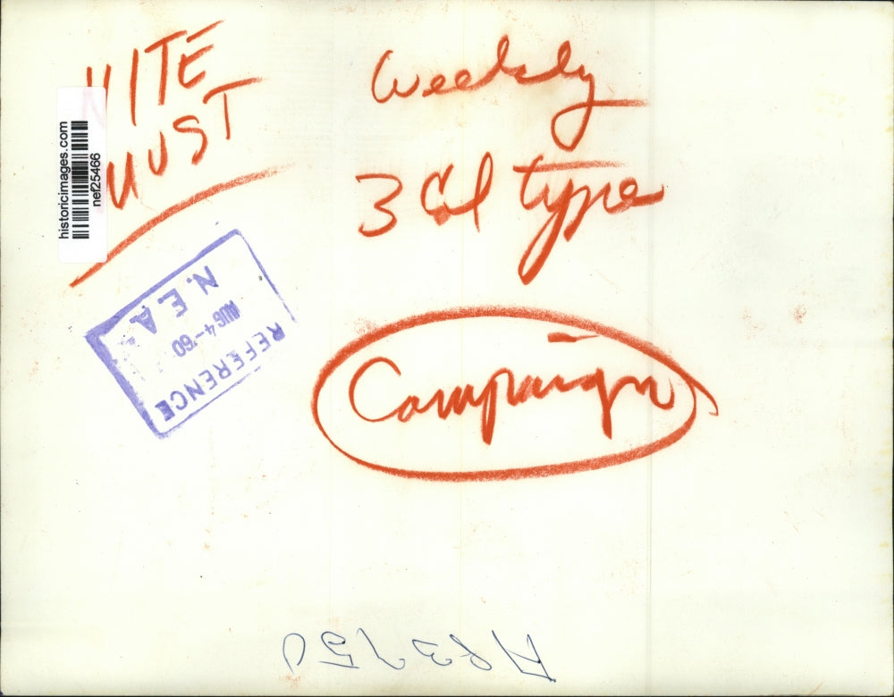 1960 Press Photo Richard Nixon, Henry Cabot Lodge in Washington, D.C.