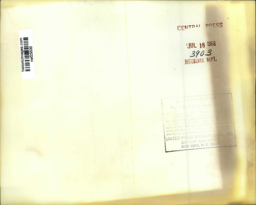 1968 Press Photo Abe Fortas at Senate Judiciary Hearing - nef25606