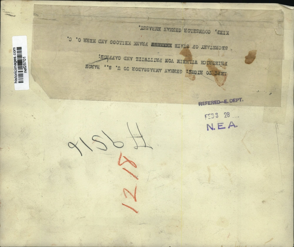 1928 Press Photo Friedrich Wilhelm von Prittwitz & Gaffron & Others - nef25701