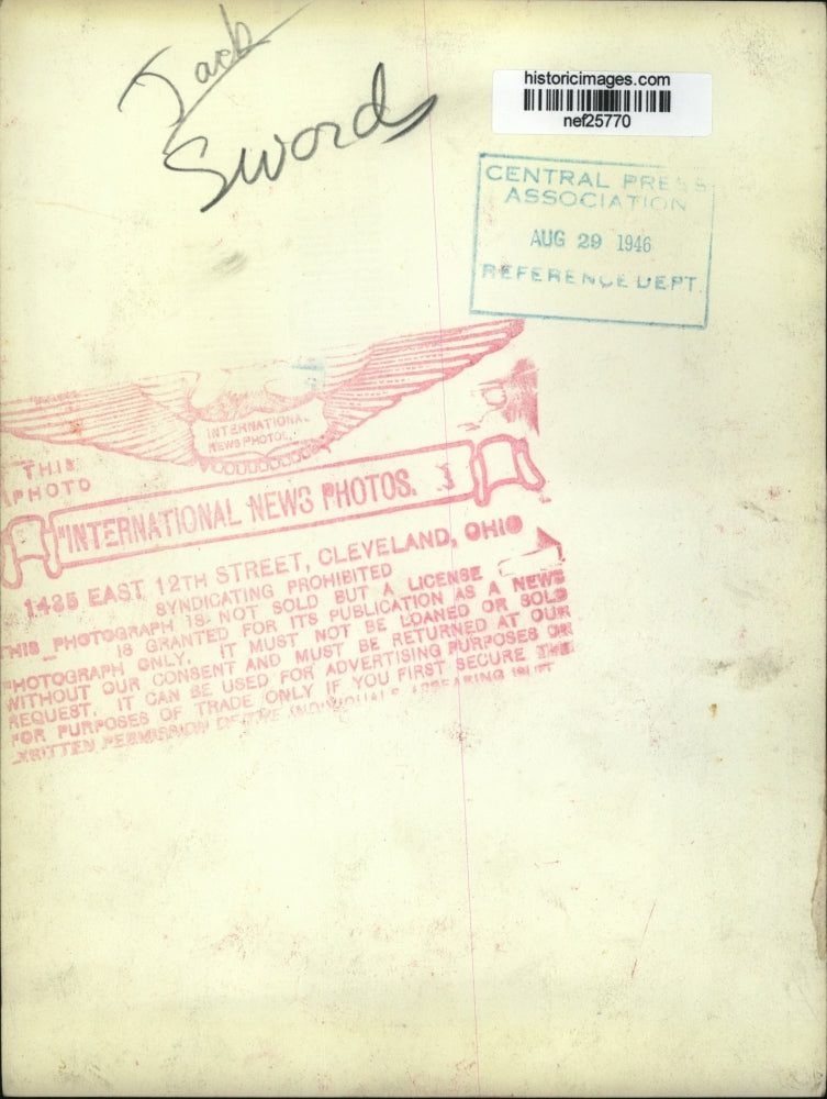 1946 Press Photo Jack Swords - nef25770