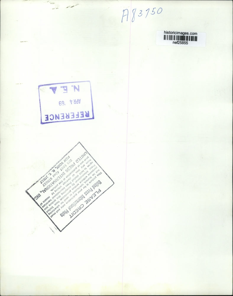 Load image into Gallery viewer, 1969 Press Pres Nixon Escorted From Walter Reed Hospital by Gen Leonard Heaton
