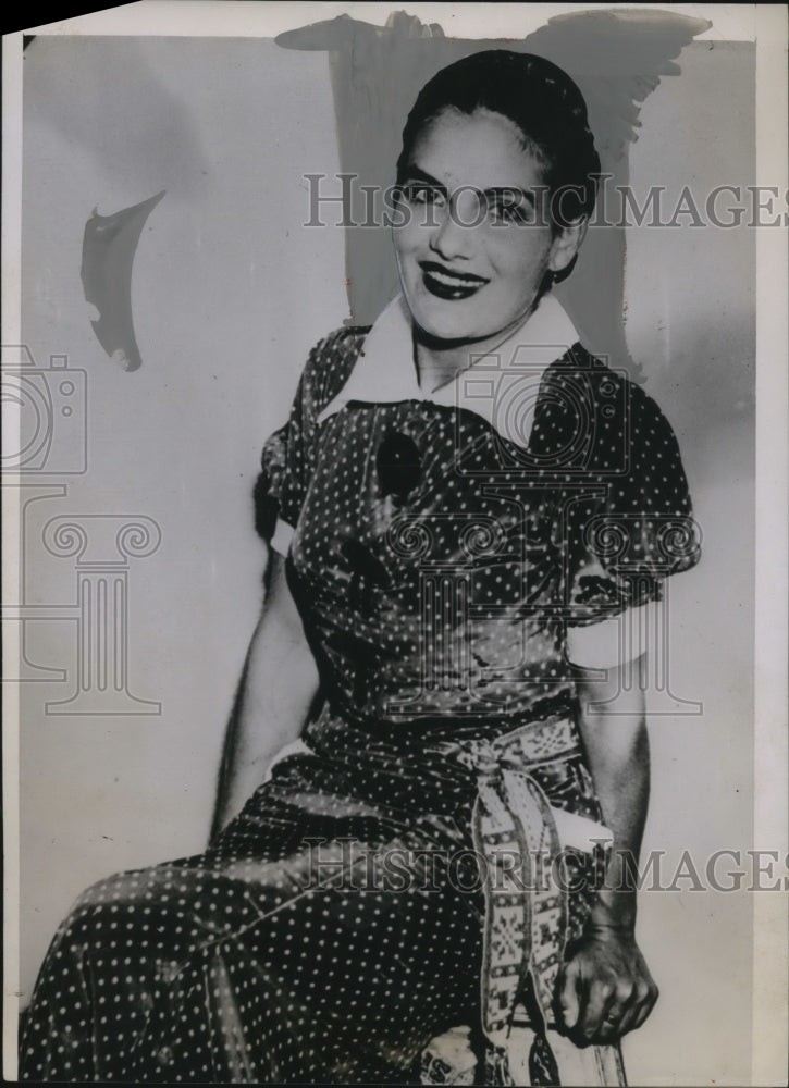 1936 Press Photo Susana Del Rio Designated Queen of the Lion Club of Mexico