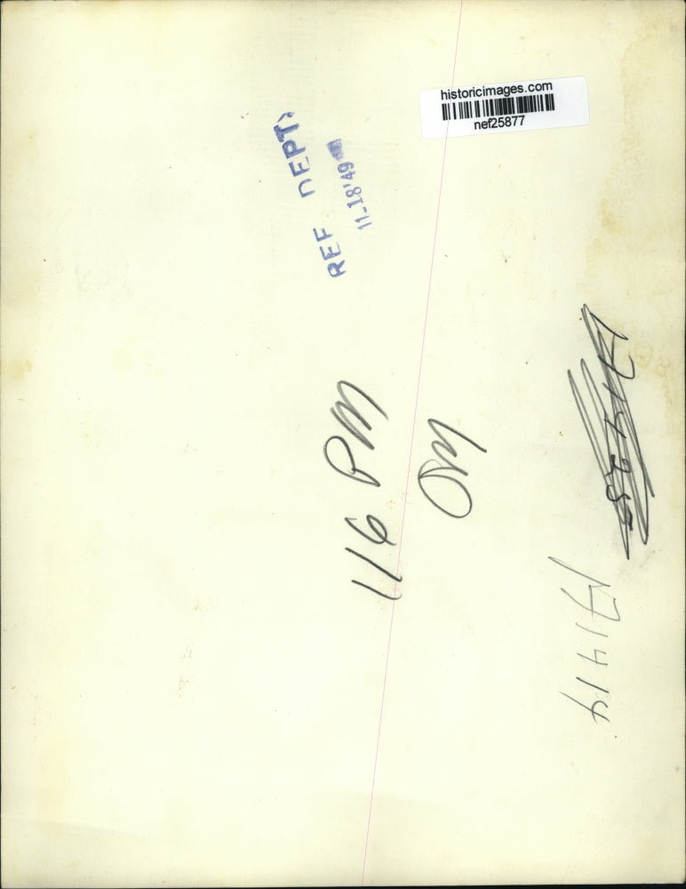 1949 Press Photo Prof. Jean Frederic Joliot-Curie Chief of France Atomic Energy