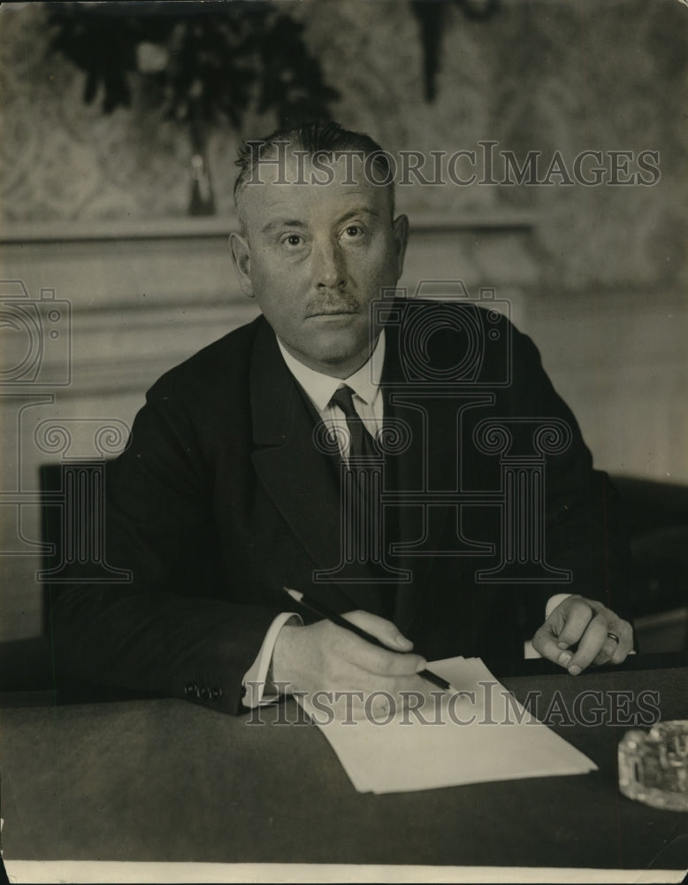 1925 Press Photo Baron Ago Von Maltzahn Newly Arrived German Ambassador