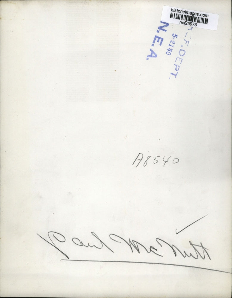 1940 Press Photo Paul McNutt bust/Statue - nef25973