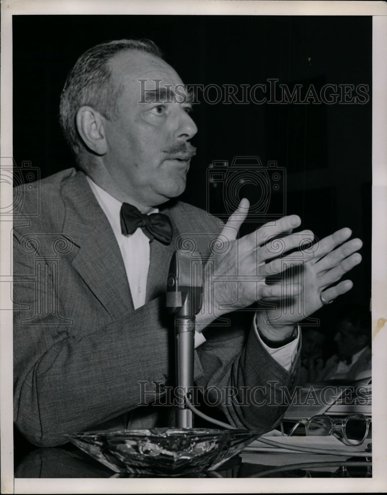1951 Press Photo Dean Acheson at House Foreign Affairs Committee Meeting