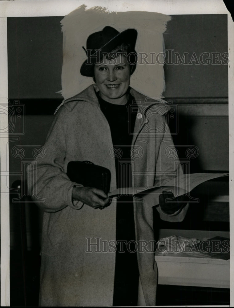 1936 Press Photo Margaret E. White at Republican National Committee Meeting