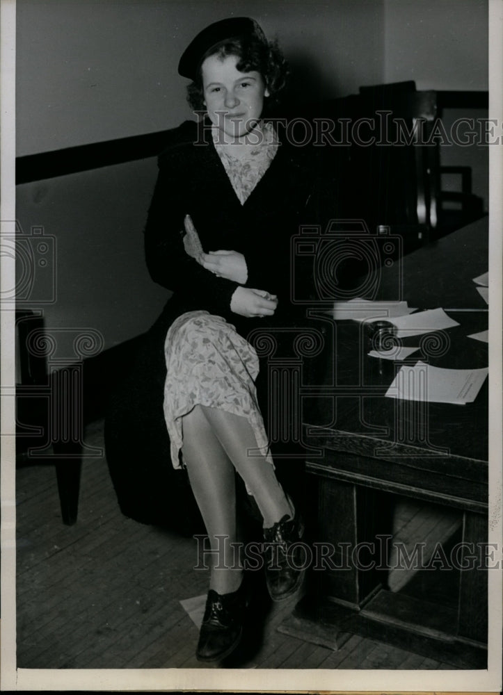 1937 Press Photo Marion Horton in Court, Chicago - nef26641