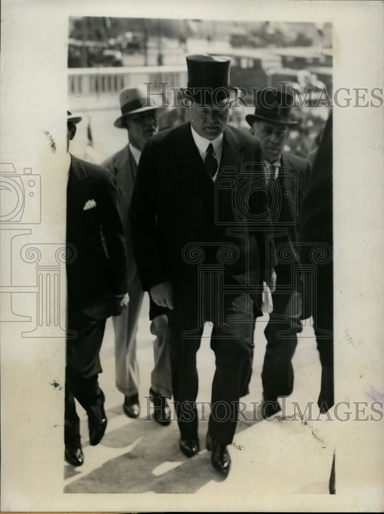 Load image into Gallery viewer, 1931 Press Photo President Herbert Hoover at Pan American Union - nef26656

